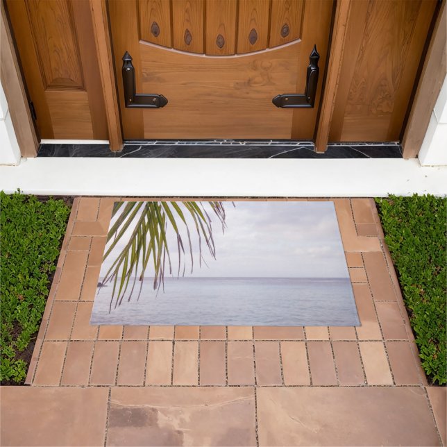 Caribbean Sunset Ocean Palm 5 Doormat (Outdoor)