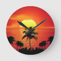 Caribbean Sunset Vaporwave Aesthetic Retro 80s 90s