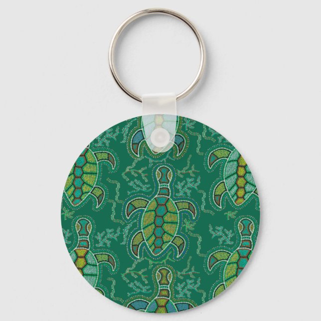Caribbean Tortuga Key Ring (Front)