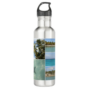 Caribbean Travel Vacation Photo Collage 710 Ml Water Bottle
