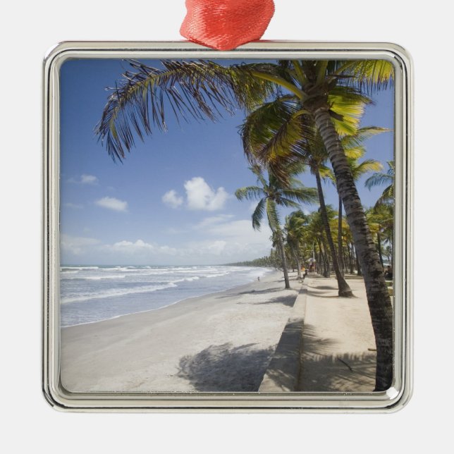 Caribbean - Trinidad - Manzanilla Beach on Metal Tree Decoration (Front)