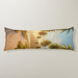 Caribbean/tropical/Hawaiian beach sunset Body Cushion