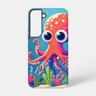Caribbean/tropical/Hawaiian cute octopus Samsung Galaxy Case