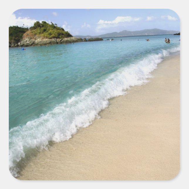 Caribbean, U.S. Virgin Islands, St. John, Square Sticker (Front)