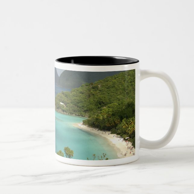 Caribbean, U.S. Virgin Islands, St. John, Trunk Two-Tone Coffee Mug (Right)