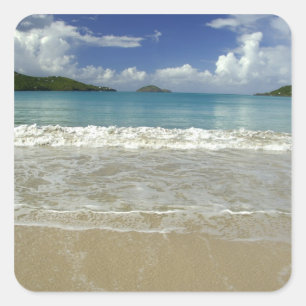 Caribbean, U.S. Virgin Islands, St.Thomas, 6 Square Sticker