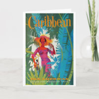 Caribbean Vintage Travel Poster