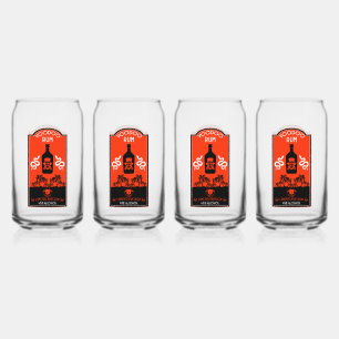 Caribbean Voodoo Rum Can Glass