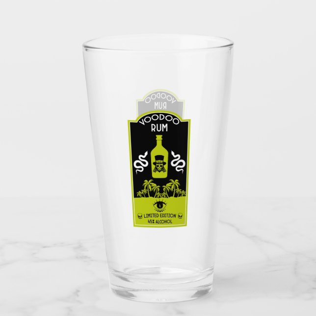 Caribbean Voodoo Rum Glass (Front)