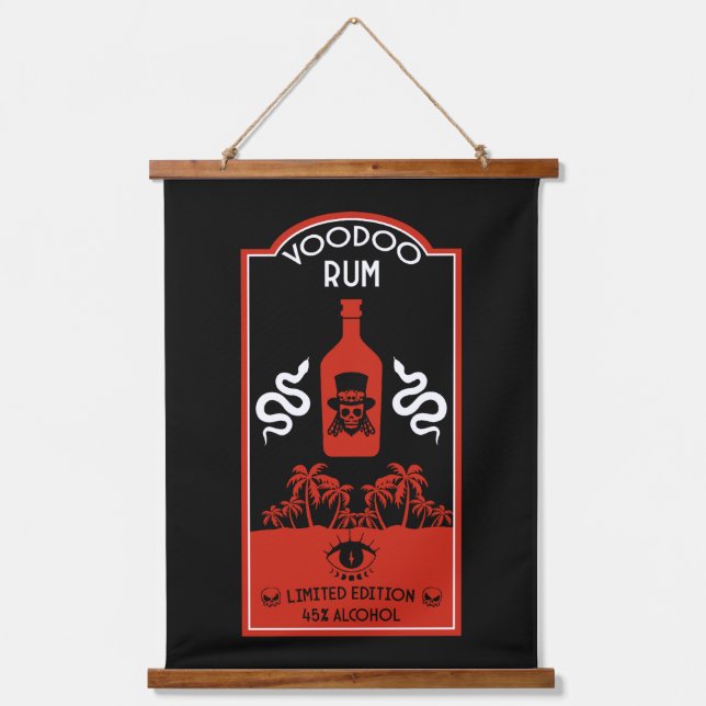 Caribbean Voodoo Rum Hanging Tapestry (Front)