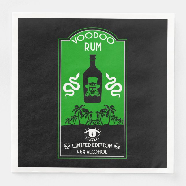 Caribbean Voodoo Rum Napkin (Front)
