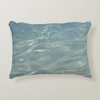 Caribbean Water Abstract Blue Nature Decorative Cushion