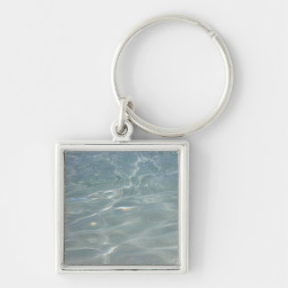 Caribbean Water Abstract Blue Nature Key Ring