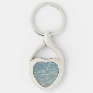 Caribbean Water Abstract Blue Nature Key Ring