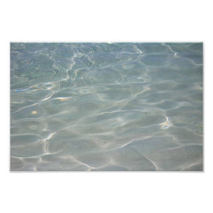 Caribbean Water Abstract Blue Nature Photo Print