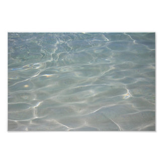 Caribbean Water Abstract Blue Nature Photo Print