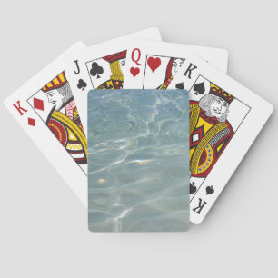Caribbean Water Abstract Blue Nature Playing Cards