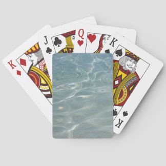 Caribbean Water Abstract Blue Nature Playing Cards