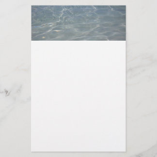 Caribbean Water Abstract Blue Nature Stationery