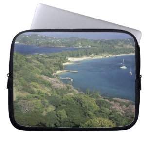 Caribbean, West Indies, St. Lucia. View of Laptop Sleeve