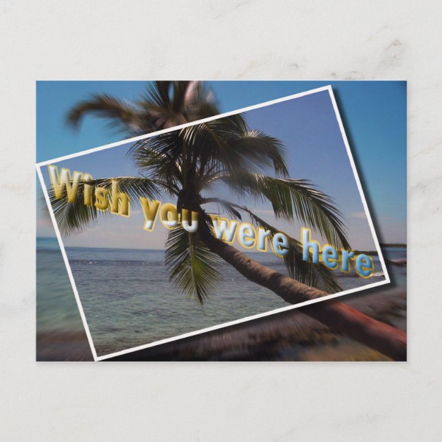 Caribbean Wish you were here: Postcard (Front)