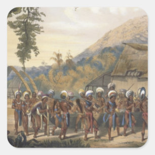 Caribi Village Anai, near the River Rupununi, from Square Sticker