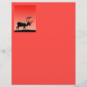 Caribou at Sunset - Original Wildlife Art