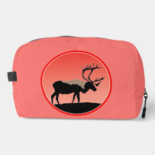 Caribou at Sunset - Original Wildlife Art Dopp Kit
