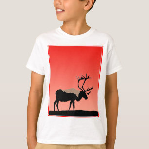 Caribou at Sunset  - Original Wildlife Art T-Shirt