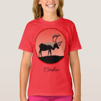 Caribou at Sunset - Original Wildlife Art T-Shirt
