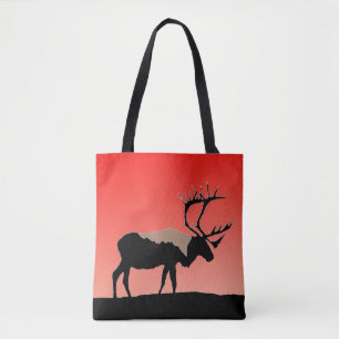 Caribou at Sunset - Original Wildlife Art Tote Bag
