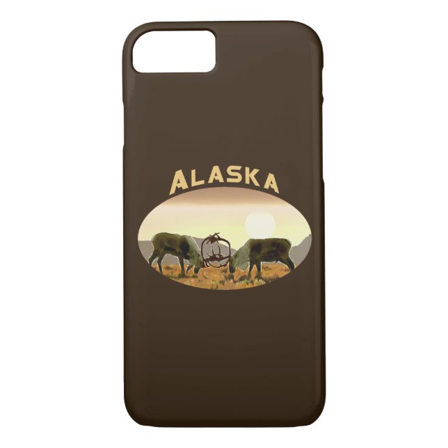 Caribou Duel - Alaska Case-Mate iPhone Case (Back)