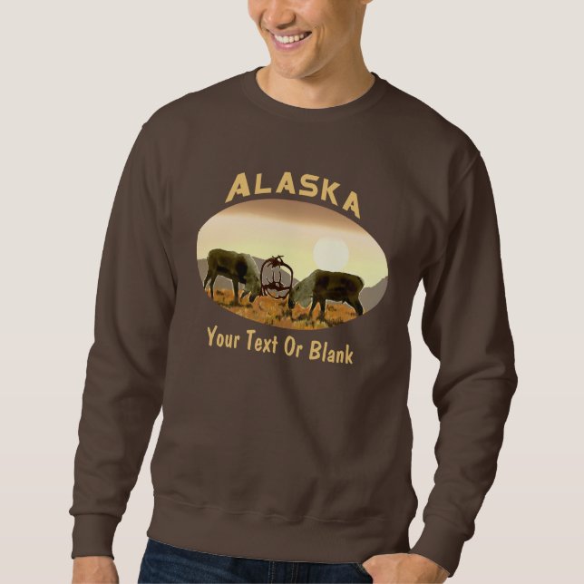 Caribou Duel - Alaska Sweatshirt (Front)