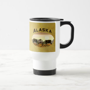 Caribou Duel - Alaska Travel Mug