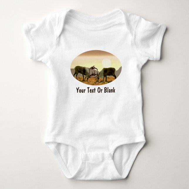 Caribou Duel Baby Bodysuit (Front)