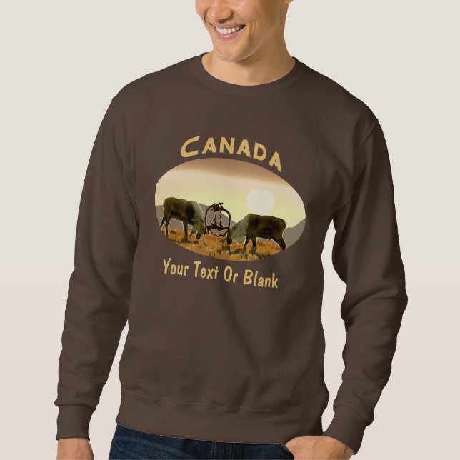 Caribou Duel - Canada Sweatshirt (Front)