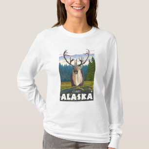 Caribou in the Wild - Curry, Alaska T-Shirt