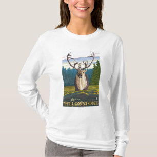 Caribou in the Wild - Yellowstone National T-Shirt