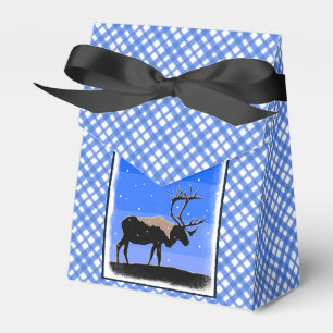 Caribou in Winter  - Original Wildlife Art Favour Box