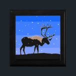 Caribou in Winter  - Original Wildlife Art Gift Box<br><div class="desc">Caribou in Winter portrait, original painting. We specialise in cute and funny original art. Buy this for yourself or as a great gift for your Caribou in Winter loving friends. Be creative - click on CUSTOMIZE to add/remove/change text, resize the picture, change colours or anything else the customisation tool will...</div>