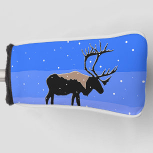 Caribou in Winter  - Original Wildlife Art Golf Head Cover