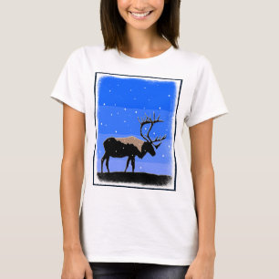 Caribou in Winter  - Original Wildlife Art T-Shirt