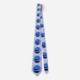 Caribou in Winter - Original Wildlife Art Tie