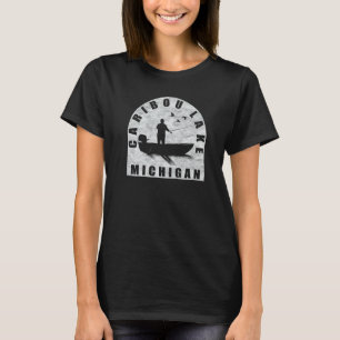 Caribou Lake Fishing Michigan T-Shirt