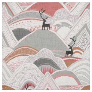 caribou mountains sienna fabric