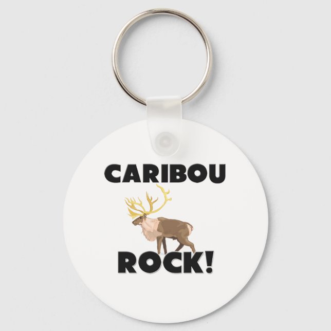 Caribou Rock Key Ring (Front)