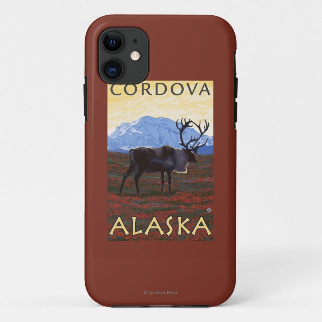 Caribou Scene - Cordova, Alaska Case-Mate iPhone Case (Back)
