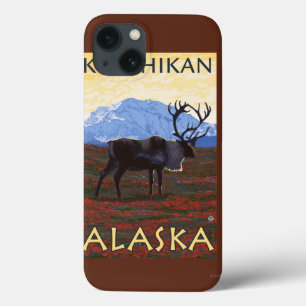 Caribou Scene - Ketchikan, Alaska iPhone 13 Case