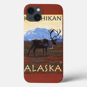 Caribou Scene - Ketchikan, Alaska iPhone 13 Case