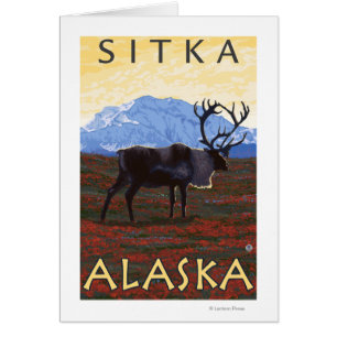 Caribou Scene - Sitka, Alaska